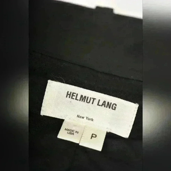 RUNWAY HELMUT LANG FW2000 Black Cotton Poplin Moto Tech Jacket Bomber XSMALL USA - Picture 6 of 11